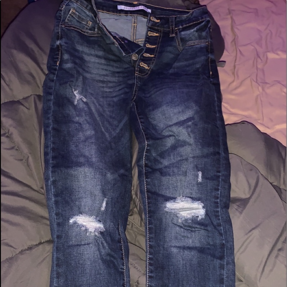 celebrity pink skinny jeans